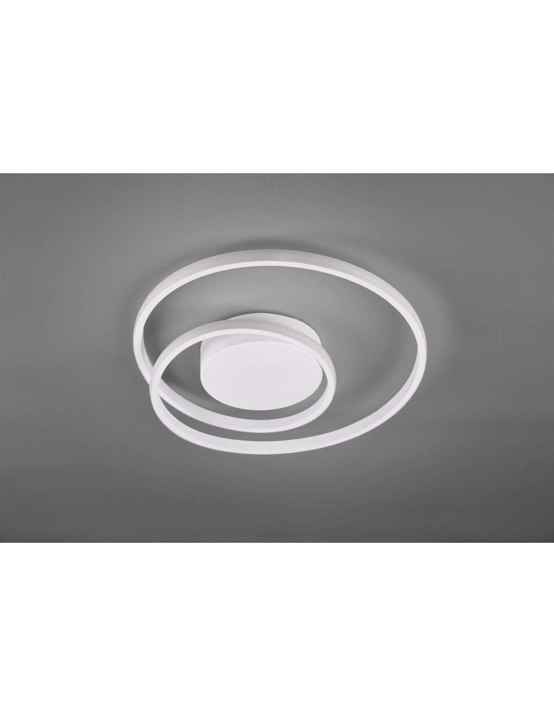 Plafoniera Zibal Bianco Spirale Led 22w Dimmerabile Ø39 cm Trio Lighting