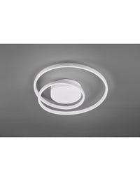 Plafoniera Zibal Bianco Spirale Led 22w Dimmerabile Ø39 cm Trio Lighting