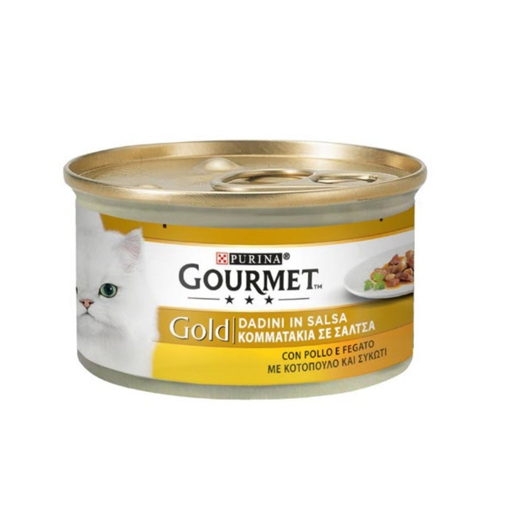 Gourmet Gold Dadini in salsa pollo e fegato Purina 85 grammi