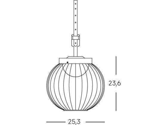 Lampada Portatile 20W Led 4000K  linea cage  nero