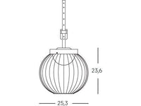 Lampada Portatile 20W Led 4000K  linea cage  nero