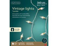 Lampade vintage a LED con effetto tremolio a 8 funzioni per uso interno L 3590 cm