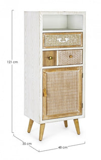 Mobile 1 Anta 2 Cassetti Eloise in legno naturale 48x35x121h cm