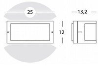 Applique E27  linea umbe aperta  grafite