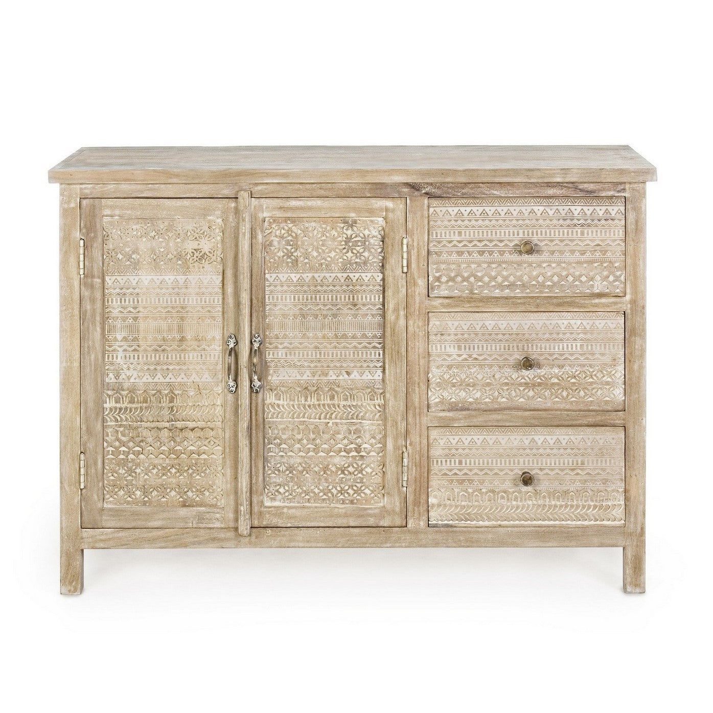 Credenza 2 ante 3 cassetti Mayra 110x40x80h cm