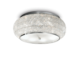 Lampada da soffitto con perle di cristallo 10 luci