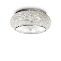 Lampada da soffitto con perle di cristallo 10 luci