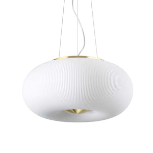 Lampada a sospensione bianco D 400 x H min 425 - max 2175 mm