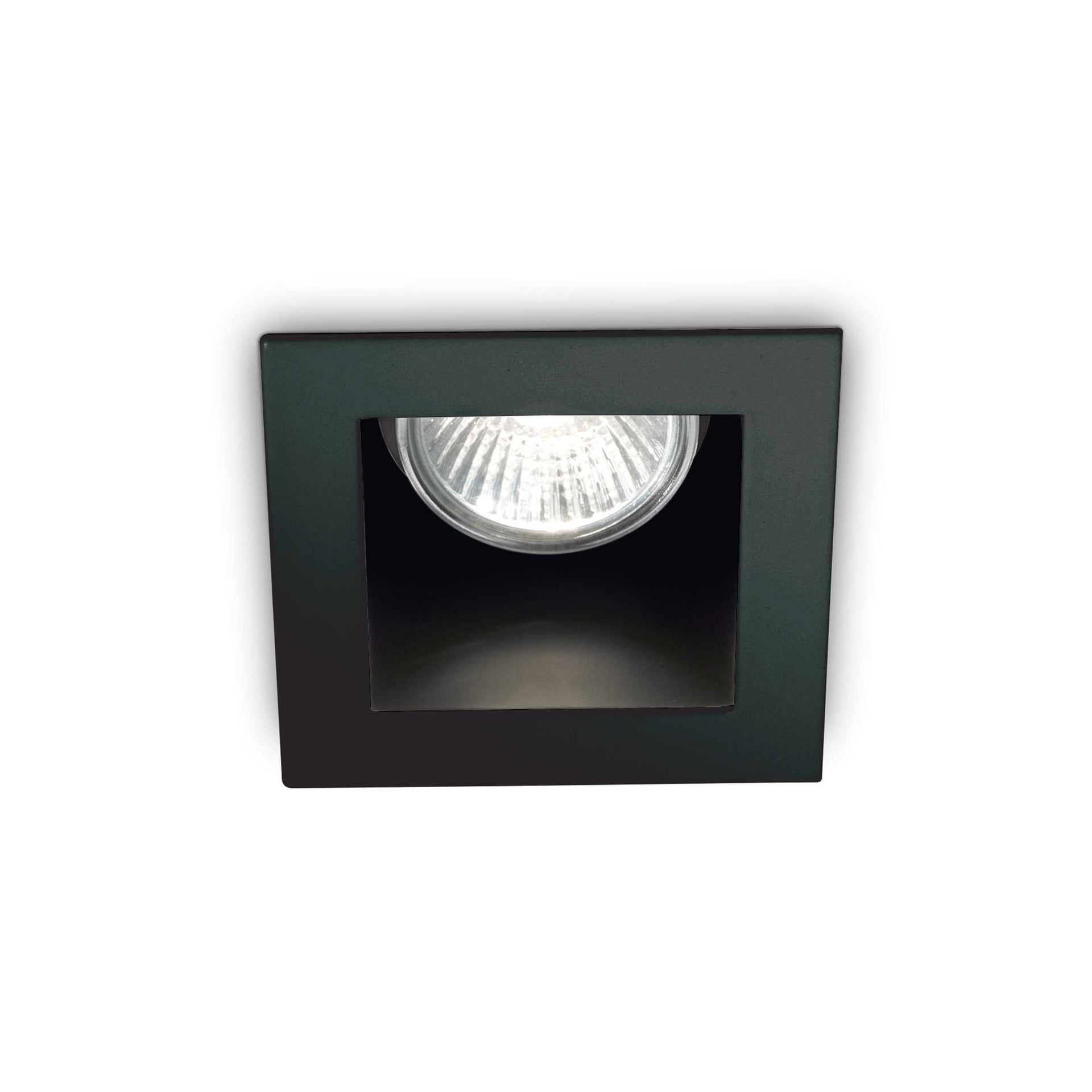 Faretto ad incasso nero L 90 x H 115 x P 90 mm