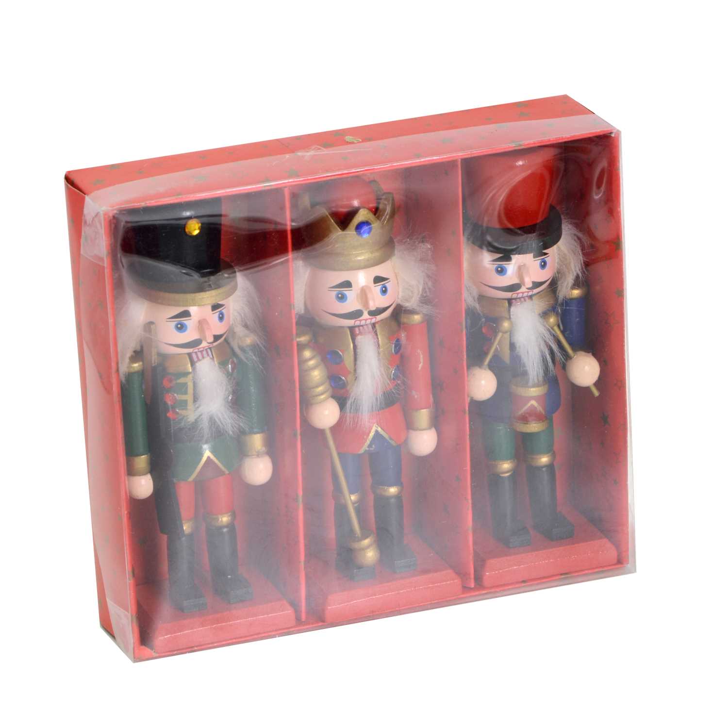 Wooden soldier pack of 3 pcs cm18x4,5x16