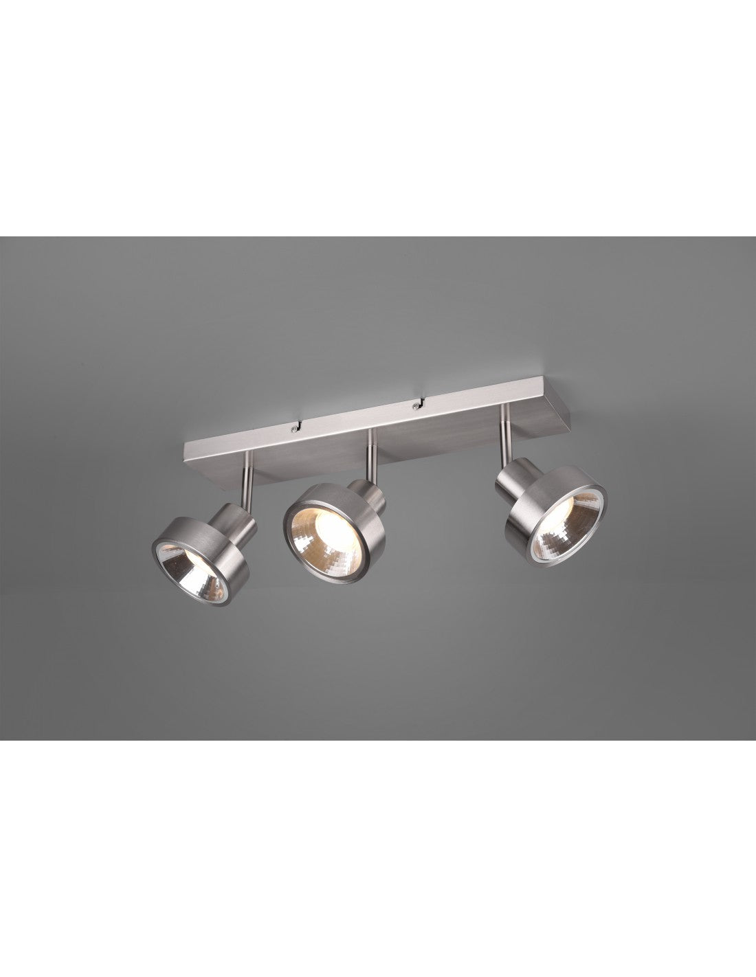 Plafoniera Soffitto 3 Spot Orientabili Leon Nichel Trio Lighting