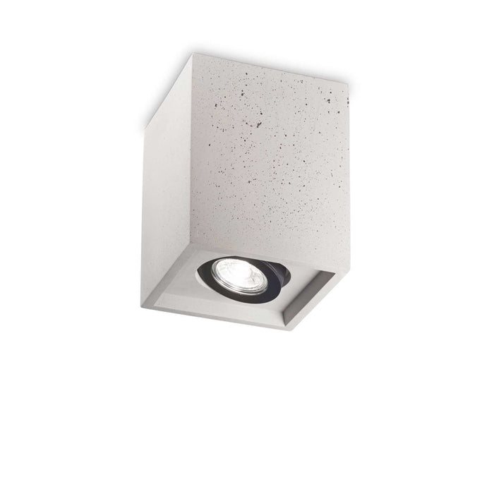 Lampada da soffitto cemento L 135 x H 160 x P 135 mm