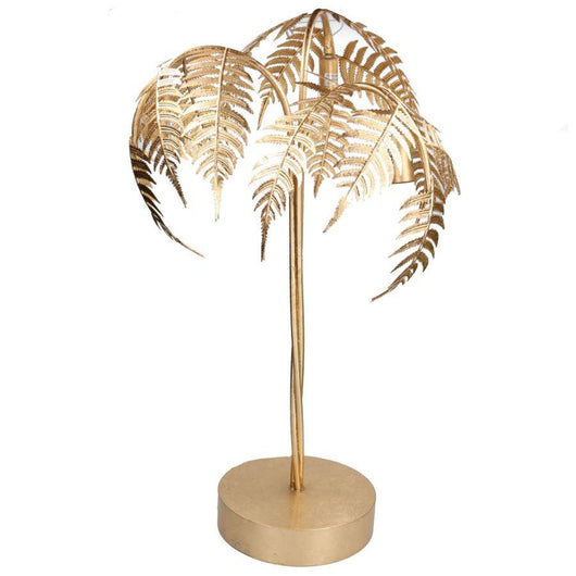 Lampada a forma di palma oro h80 cm