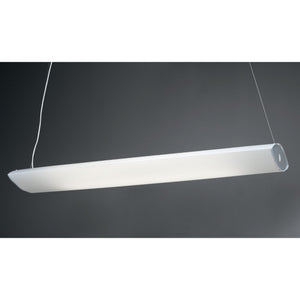 Sospensione Led Integrato Bianco in Plastica Cm. 157 x 42 x 13h