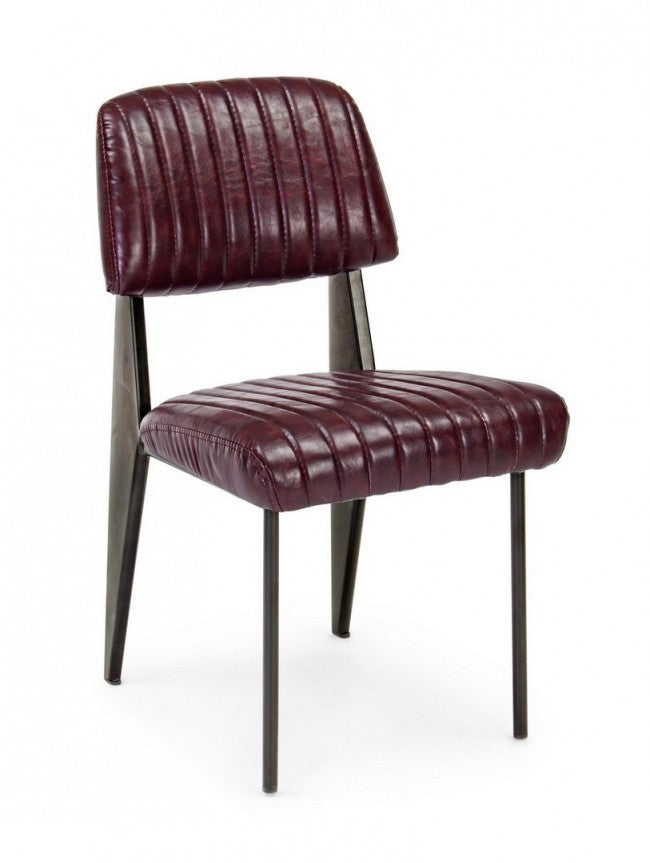 2x Sedia Nelly Bordeaux Vintage