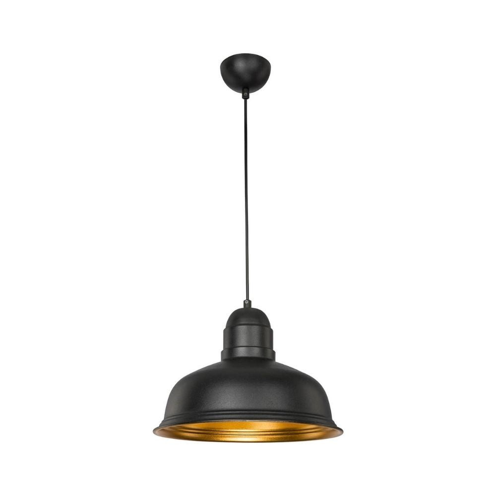 Lampada a sospensione Kumbet MDL3053 metallo nero interno oro EFFEZ