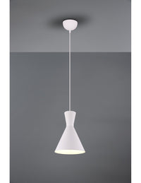 Sospensione Singola Doppio Cono Enzo Bianco Trio Lighting