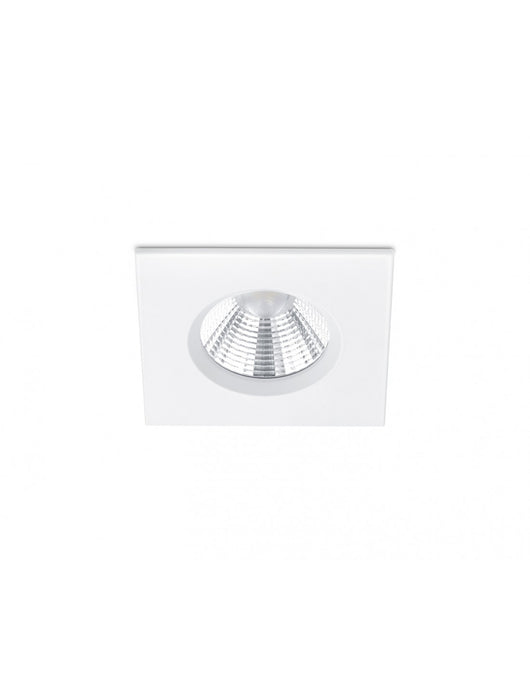 Faretto da Incasso Quadrato Zagros Bianco Led 5W IP65 8x8 cm Trio Lighting