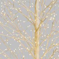 Albero Ramo TIGLIO Bianco H170cm 784 MicroLED FlashLED 4m+ø105xH170cm Luci di Natale