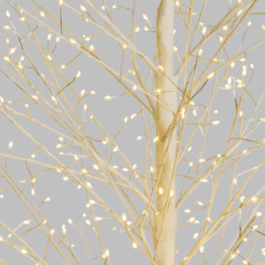 Albero Ramo TIGLIO Bianco H170cm 784 MicroLED FlashLED 4m+ø105xH170cm Luci di Natale