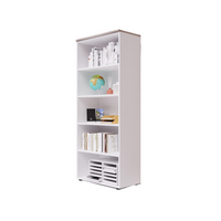 Libreria da ufficio a giorno  con top  colore Olmo H212x90x45cm