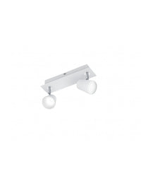 Lampada Soffitto e Parete 2 Faretti Spot Orientabili Narcos Bianco Trio Lighting