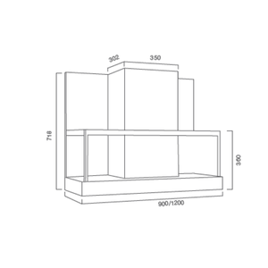 Cappa aspirante ETRA NO DRIP in acciaio inox rame cm 90