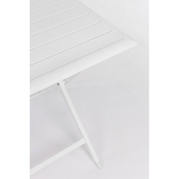 Tavolo per esterno in alluminio Bianco ELIN 110x70x h71 cm