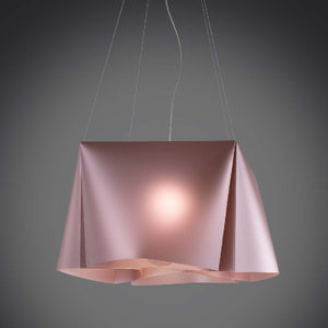 Lampadario a sospensione cinque luci luci WANDA in Polilux Rosa diametro 59x h31 cm