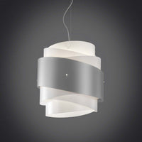 Lampadario a sospensione BEA una luce Argento diametro 40x h39 cm