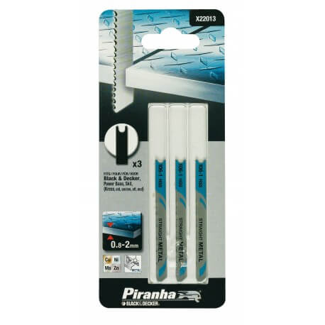 Piranha X22013 3 Lame Metallo Fresate T/Fine