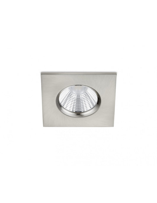 Faretto da Incasso Quadrato Zagros Nichel Led 5W IP65 8x8 cm Trio Lighting