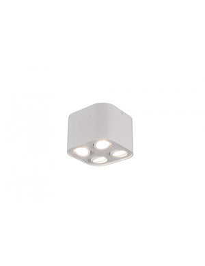 Plafoniera Cubo 4 Spot GU10 Orientabili Cookie Bianco Trio Lighting