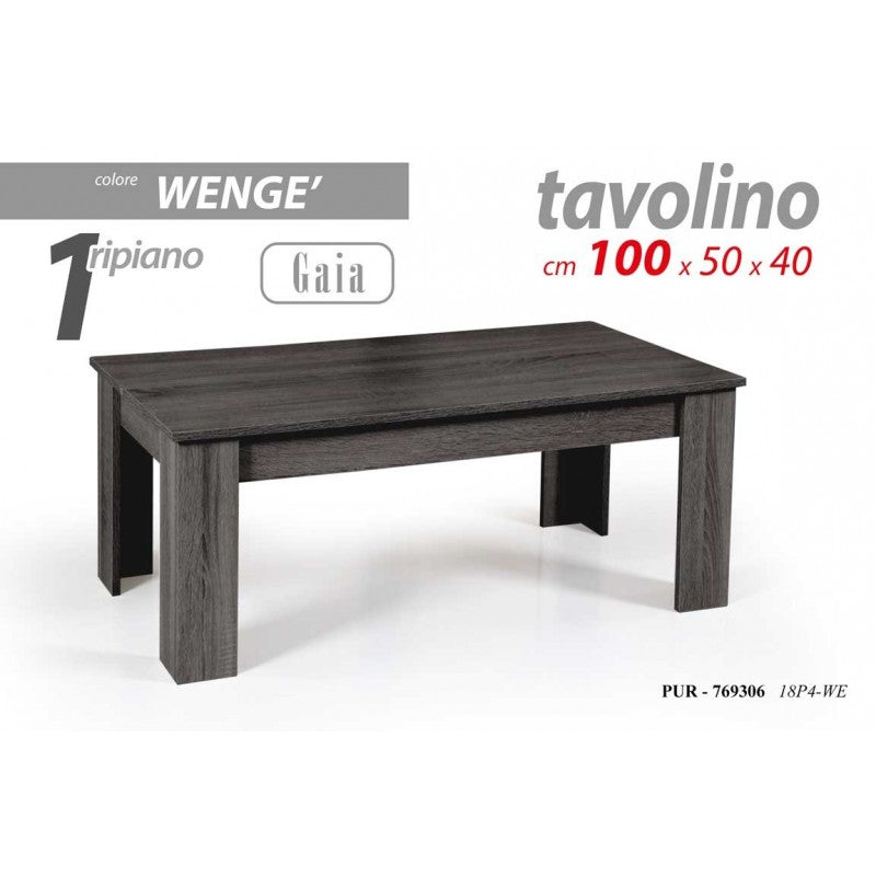 Tavolino basso grigio salotto cm 100 x 50 x 40 h