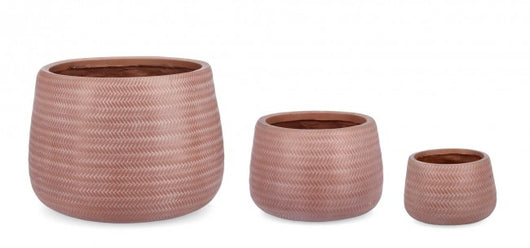 Set3 P.Vaso Tressage To Terracotta