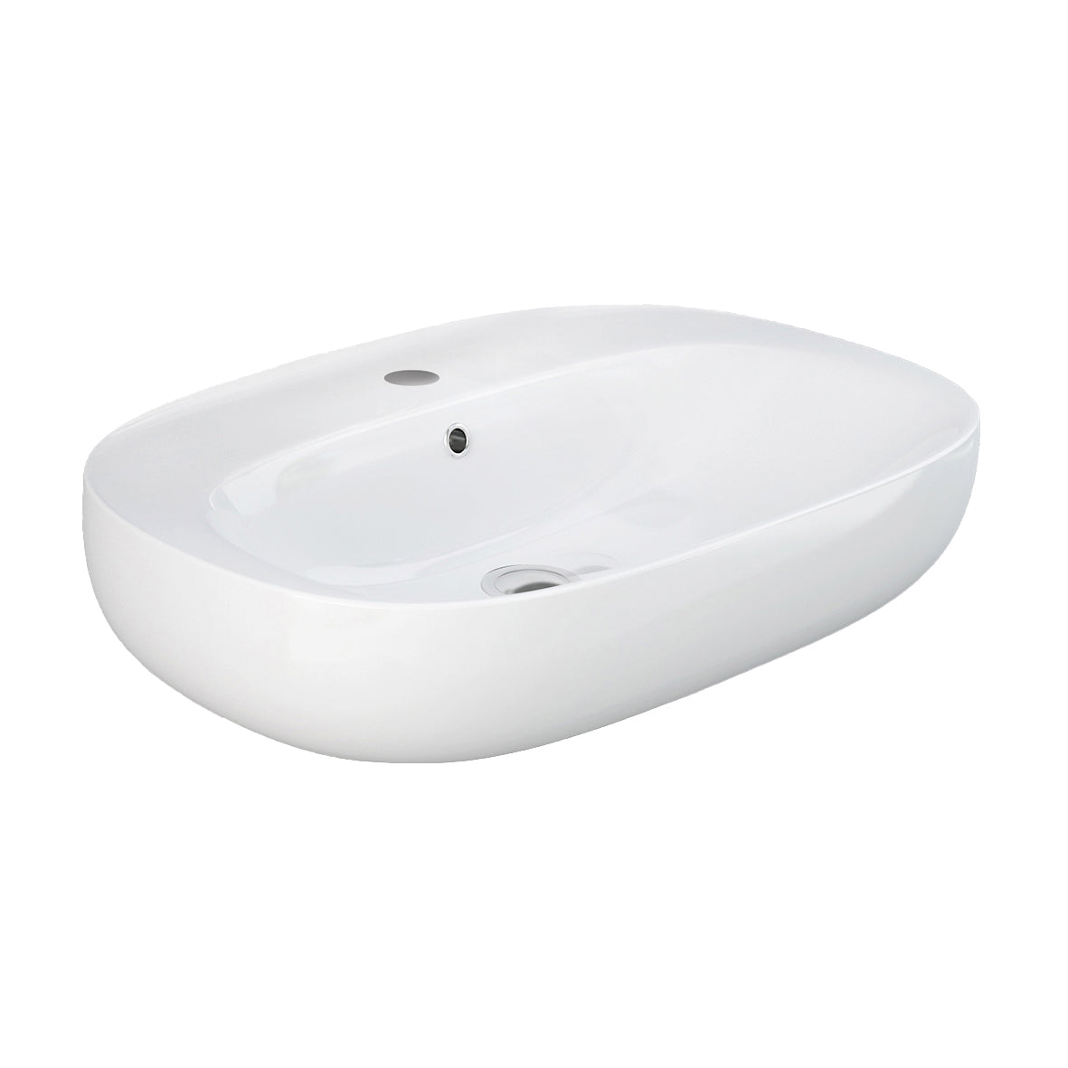 Lavabo sospeso Illusion ovale - Monoforo 60 cm