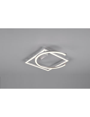 Plafoniera Pivot Led 23,5w Nichel L42 cm Dimmerabile Trio Lighting