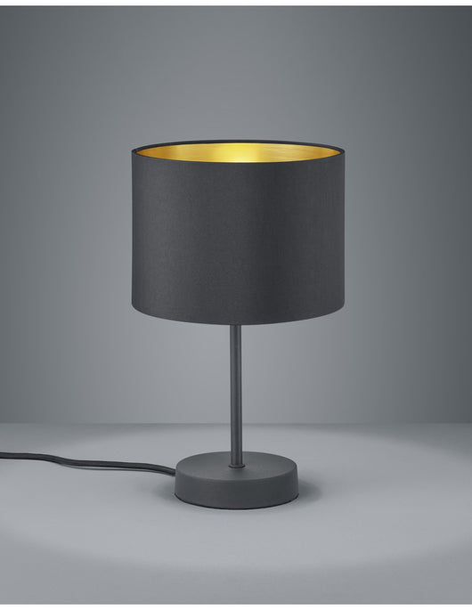 Lampada da Tavolo Hostel Metallo Nero-Oro Ø20 cm Trio Lighting