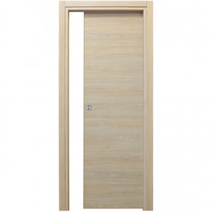 Porta Scorrevole Microtec Rovere Bianco Cm.210 x 70