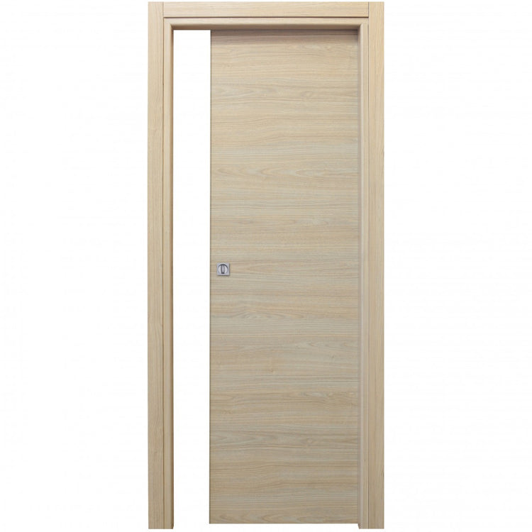 Porta Scorrevole Microtec Rovere Bianco Cm.210 x 70