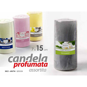 Candele profumate assortite  cm 7 x 15 altezza