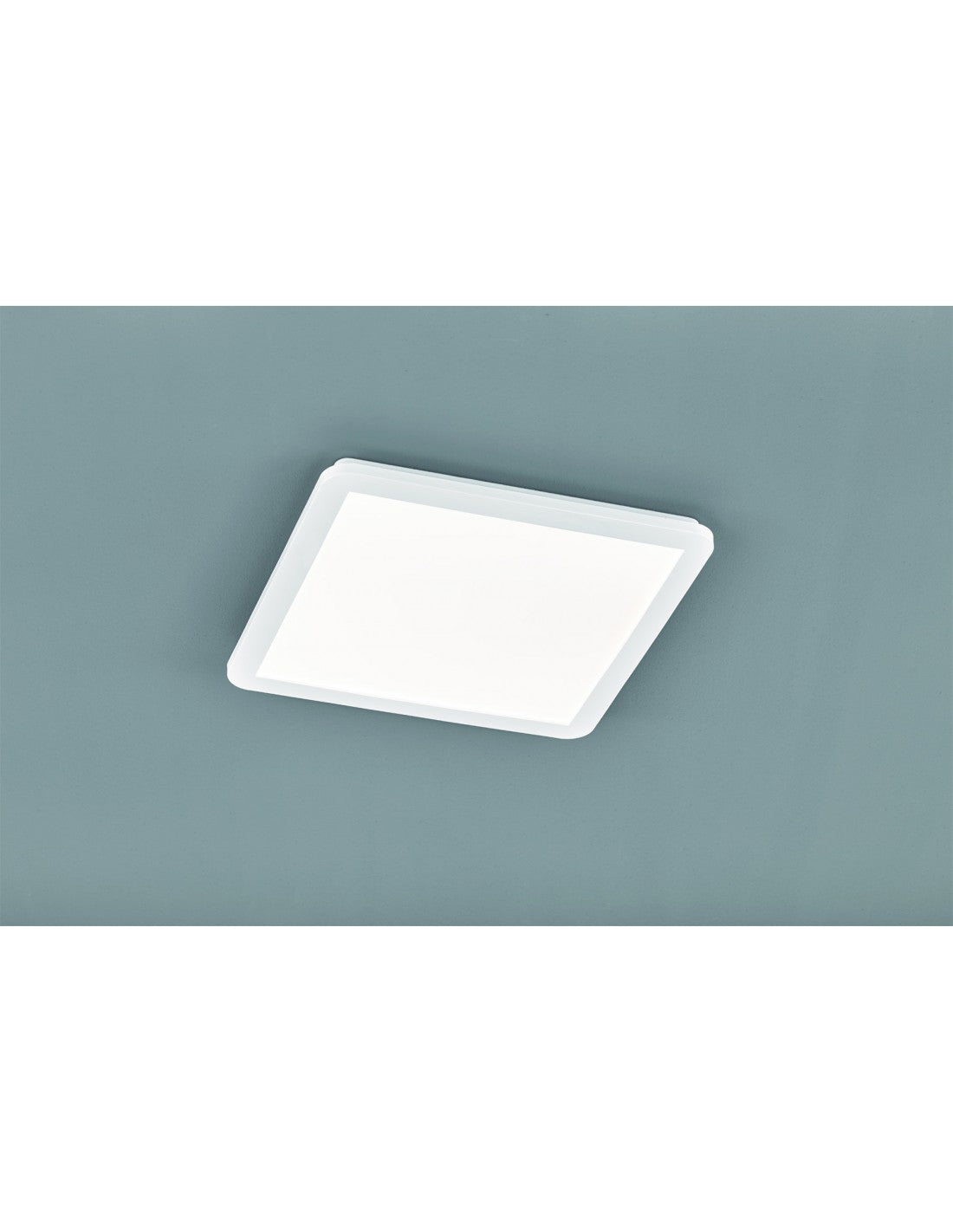 Plafoniera Quadrata Camillus Led Dimmerabile Bianco IP44 40x40 cm Trio Lighting