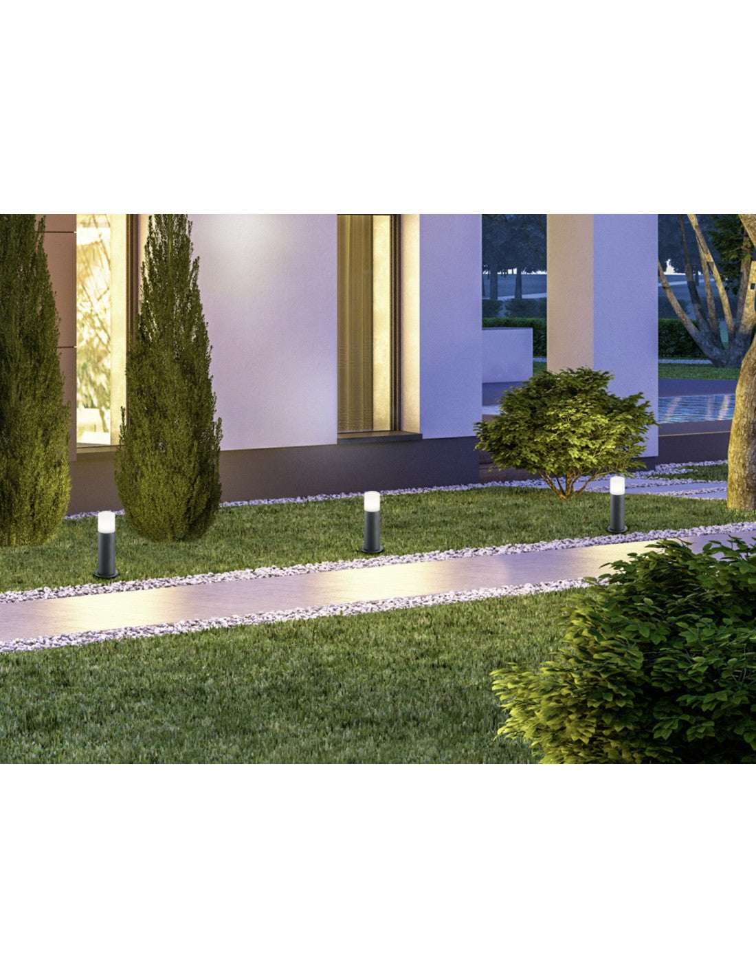 Paletto Da Esterno Hoosic 1xE27 Antracite H30 cm IP44 Trio Lighting