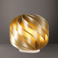 Lampada da Tavolo LAP New Gold in Plastica Cm. 25 x 24h