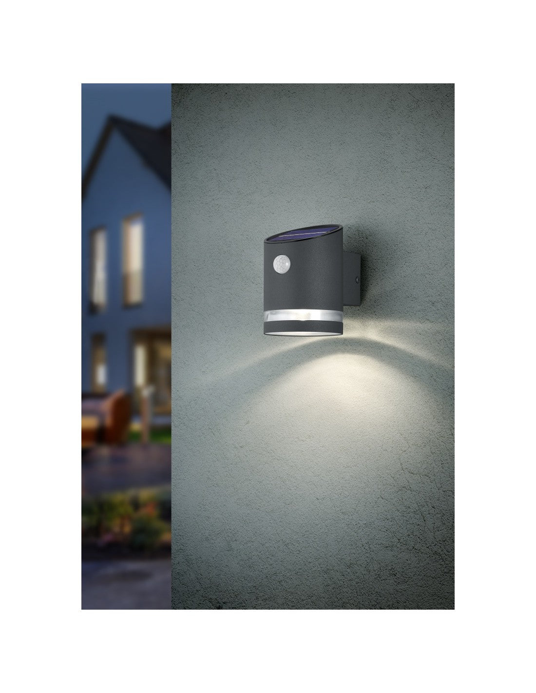 Lampada Da Esterno Salta Led IP44 Antracite Con Sensore Di Movimento Trio Lighting