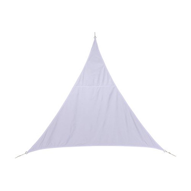 Tenda da Sole Triangolare 5x5x5 m in Tessuto Impermeabile - Colore: Grigio Tortora