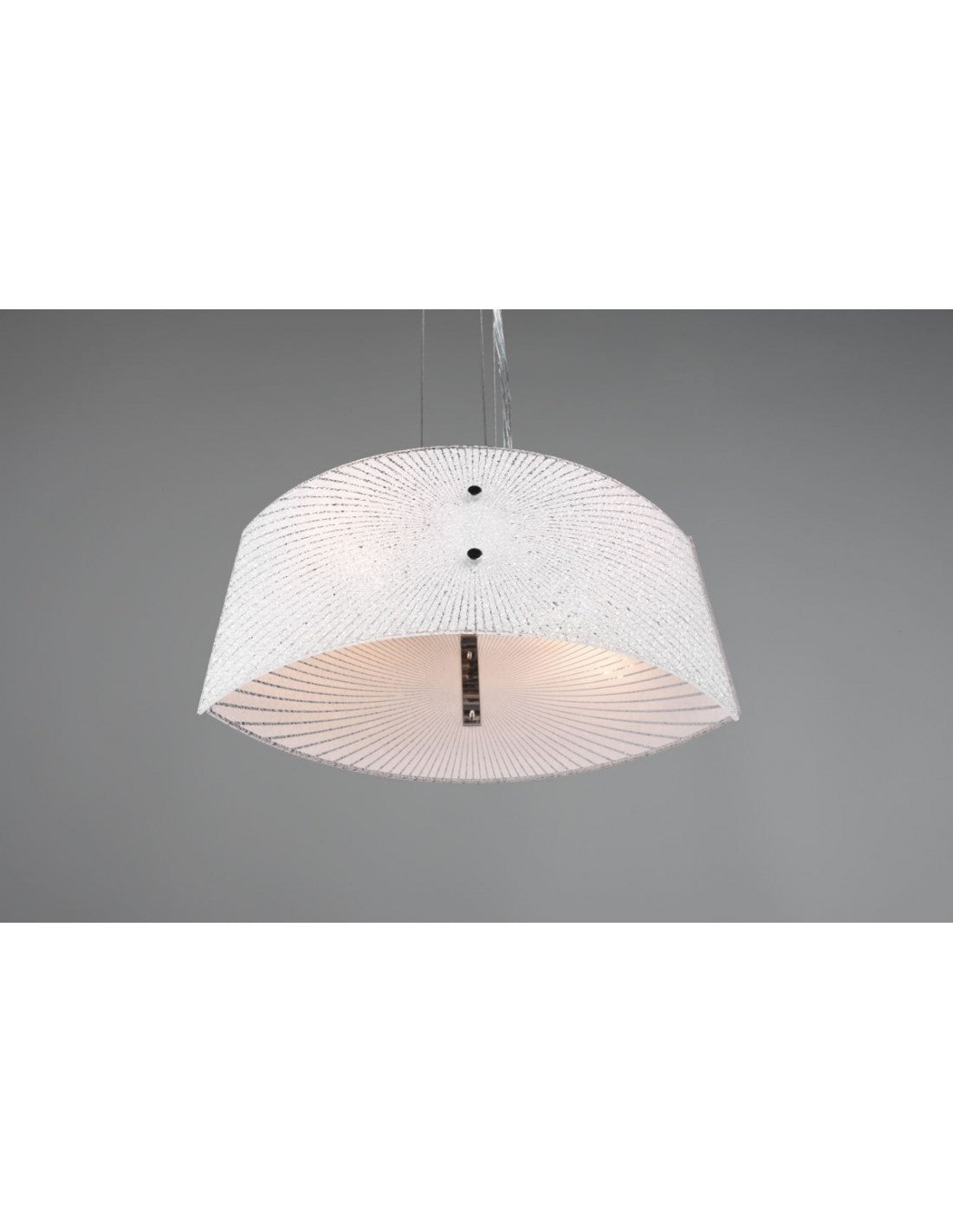 Lampadario Cucina Sospensione Vetro Chiaro Elisa 2xE27 Trio Lighting