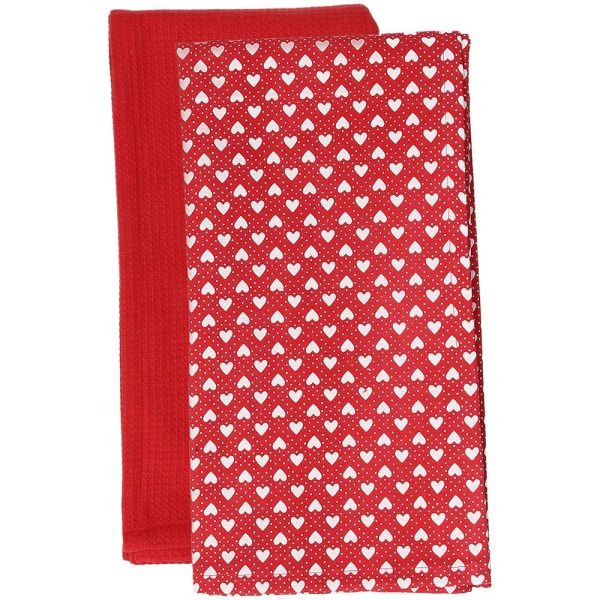 Set 2 Canovacci 50x70 cm Cotone Rosso