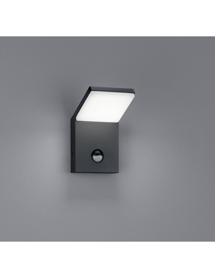 Applique Esterno Pearl Led IP54 Antracite Sensore Movimento Trio Lighting