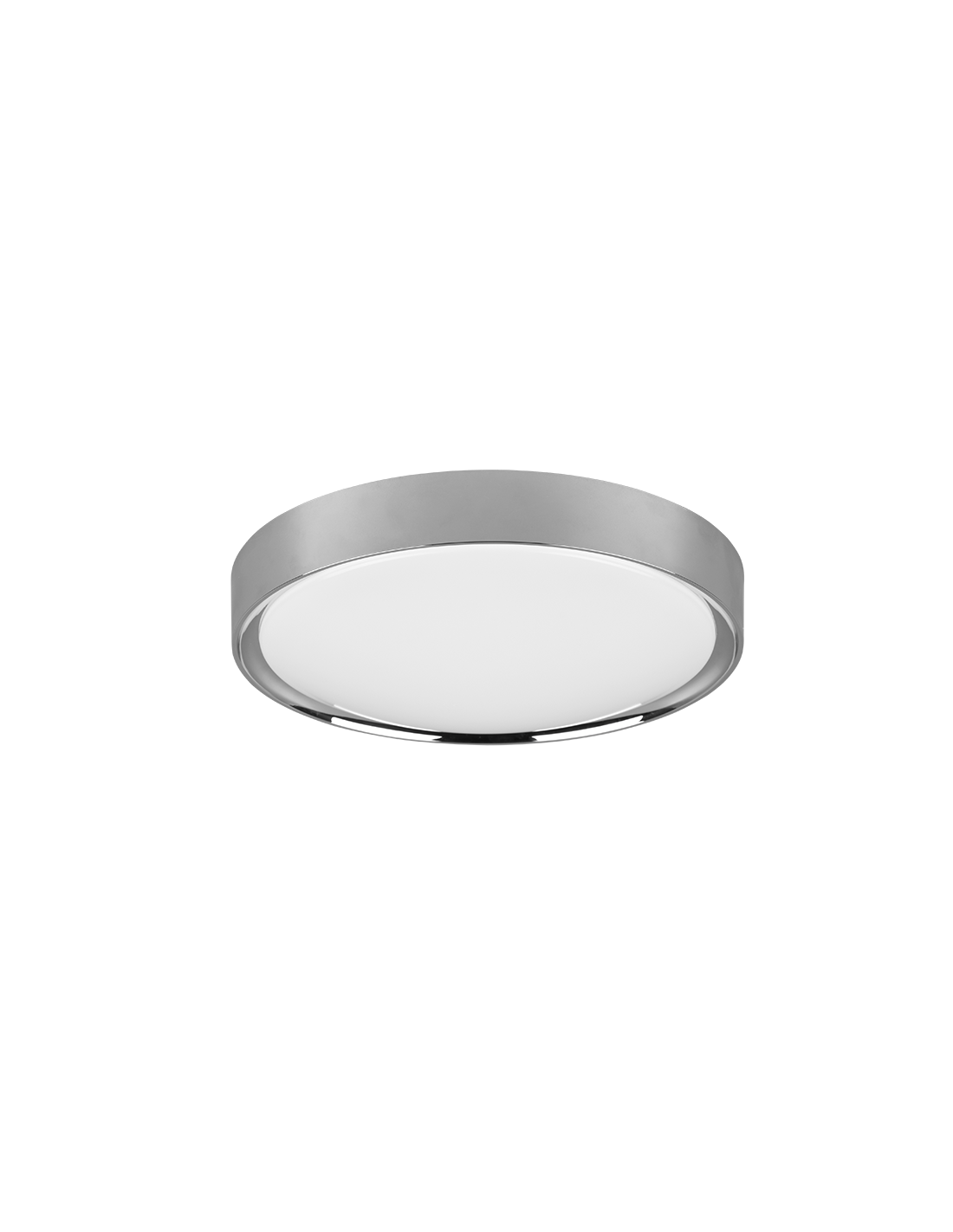 Plafoniera Rotonda Clarimo Led Dimmerabile Cromo IP44 Ø33 cm Trio Lighting